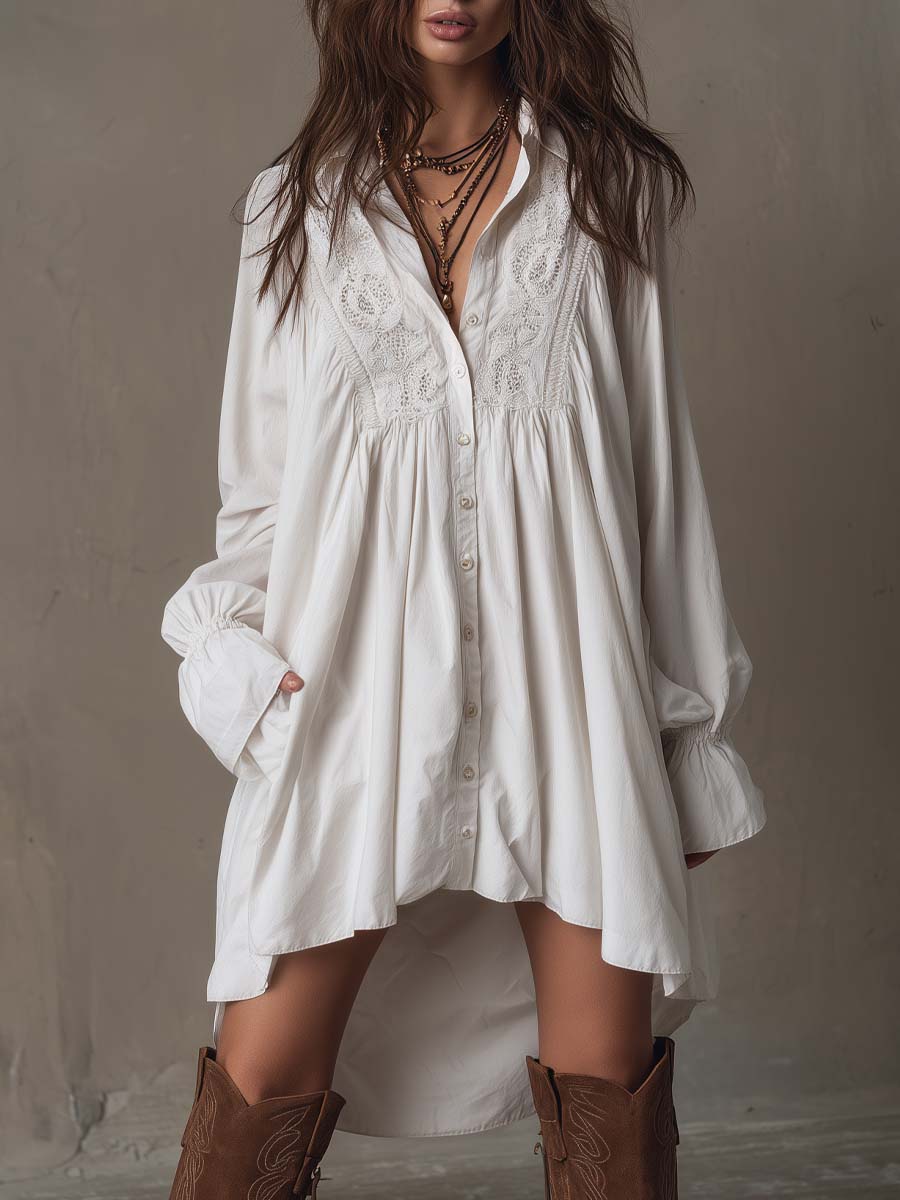 Isabella™ | Lace Vintage Mini Dress