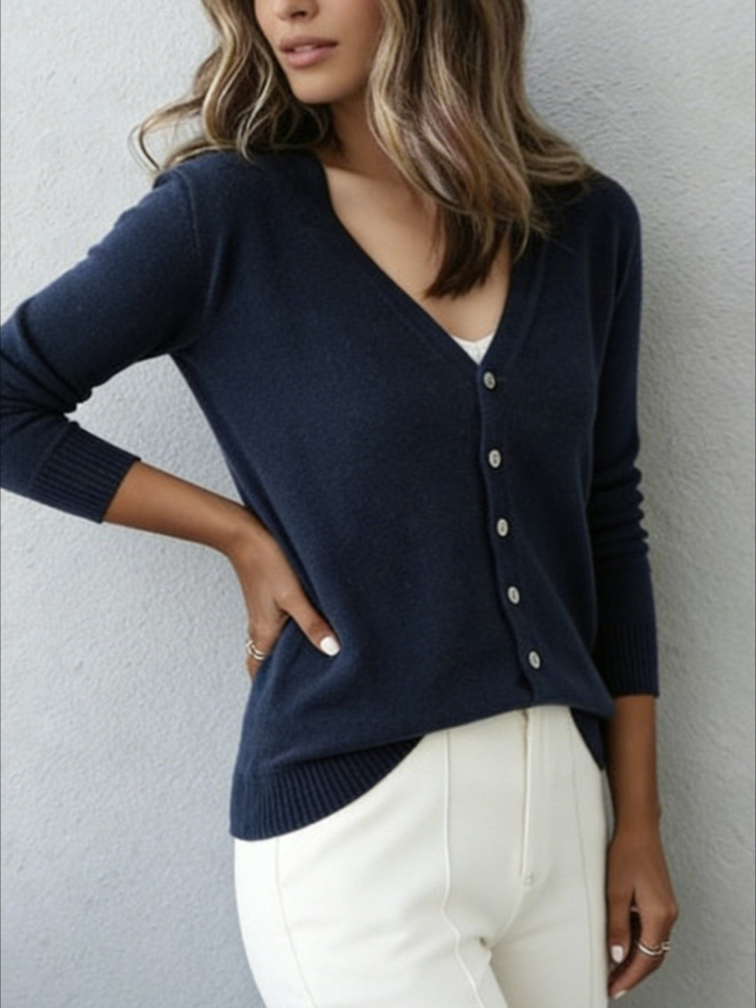 Beatrix™ | Elegant V-Neck Cardigan