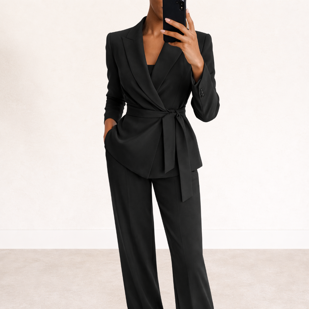 Olivia™ | Soft Tailored Wrap Two-Piece Set