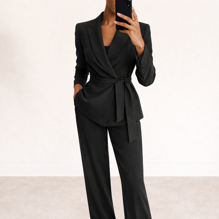 Olivia™ | Soft Tailored Wrap Two-Piece Set