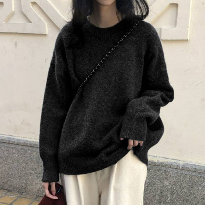 DERDI - Casual Long Sleeve Round Neck Sweater