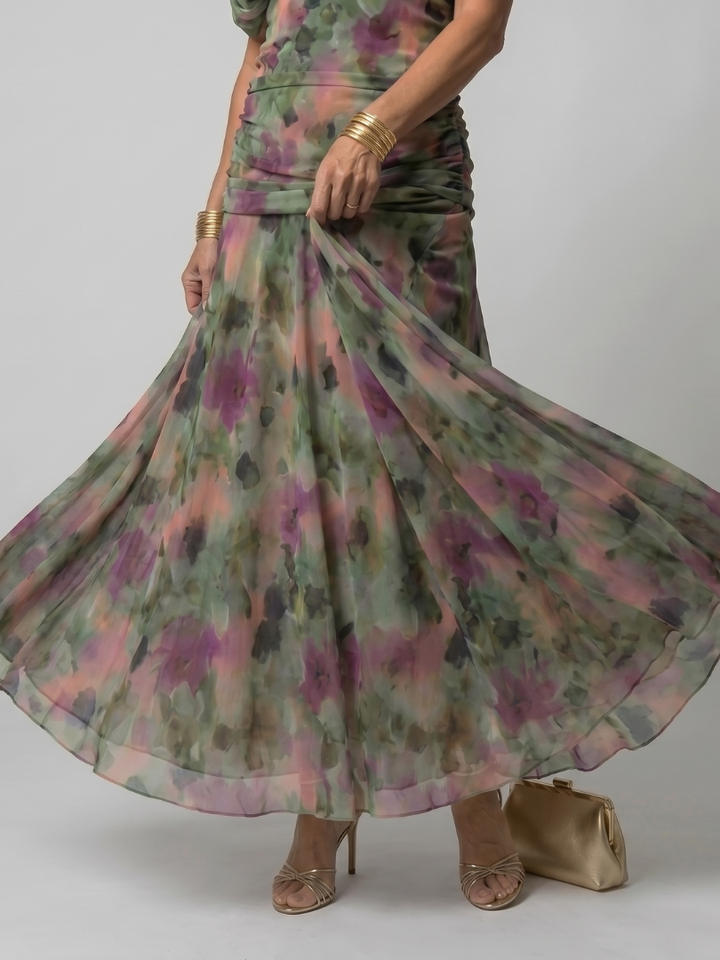 Beatrix | Off Shoulder Flow Midi Dress