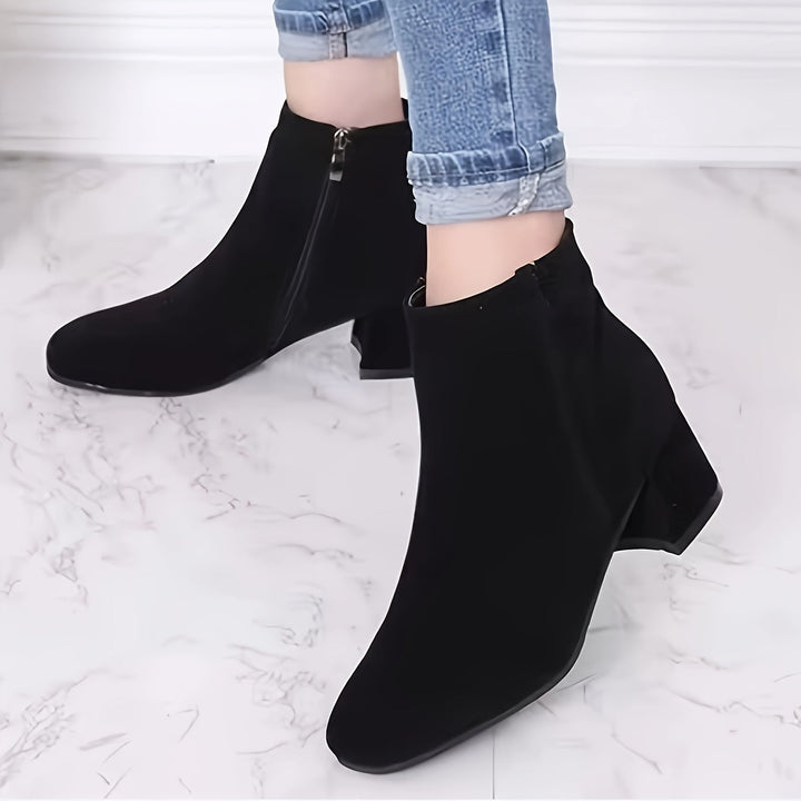 Colette – Stylish Block Heel Ankle Boots for Ultimate Comfort