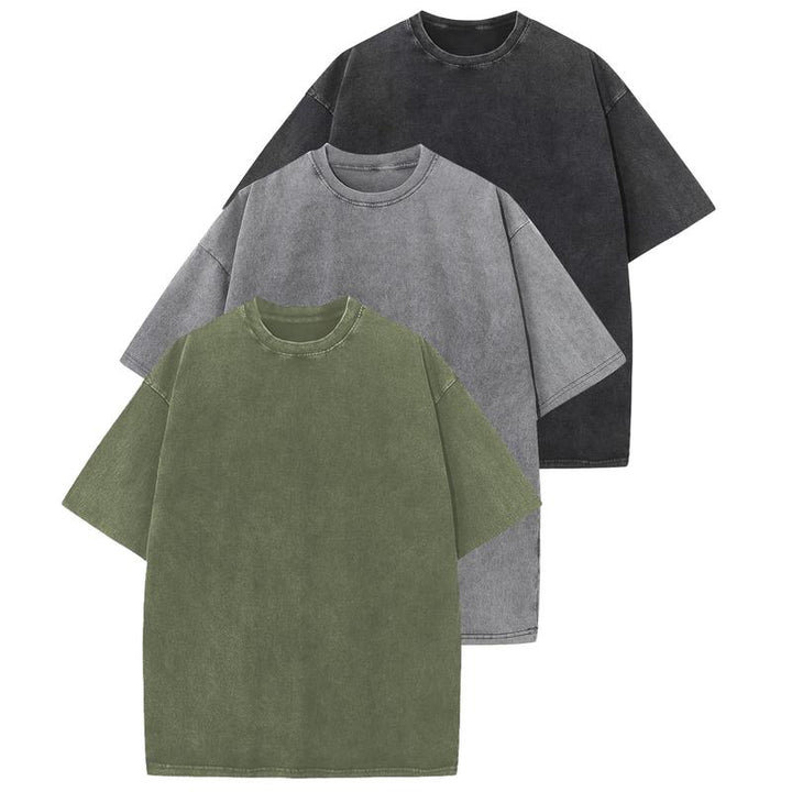 HOLLIE - Casual Crew Neck Loose Fit T-Shirt (3-Pack)