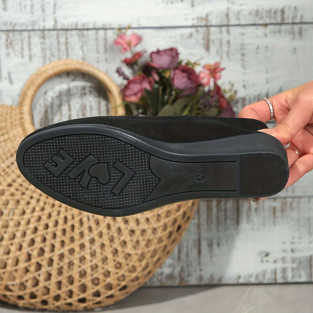 Éliane | Stylish Wedge-Heeled Ballet Flats for Ultimate Comfort