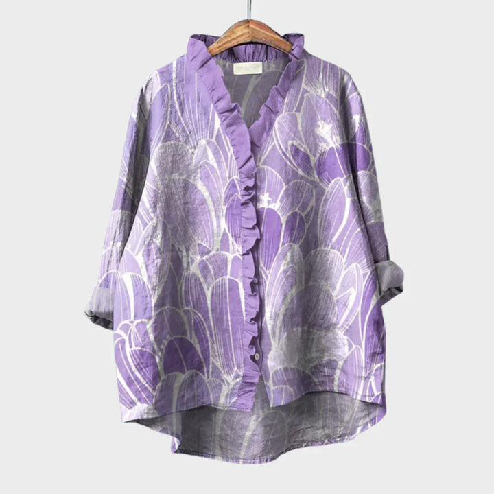 Mila™ | Elegant Summer Linen Blouse