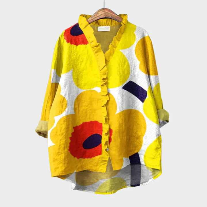 Mila™ | Elegant Summer Linen Blouse