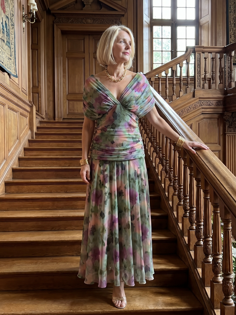 Beatrix | Off Shoulder Flow Midi Dress