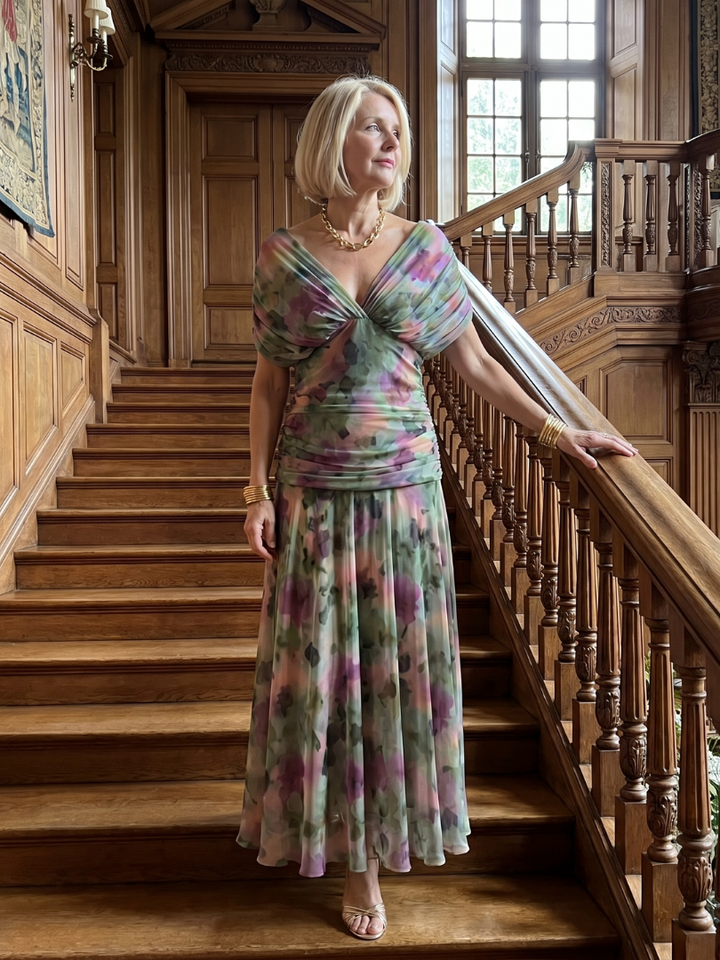 Beatrix | Off Shoulder Flow Midi Dress