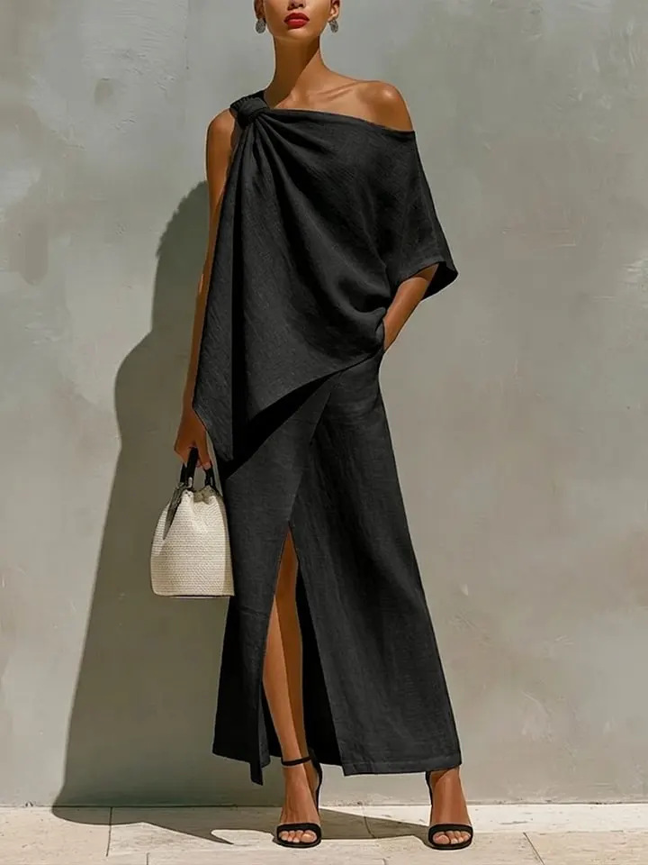 Celina™ | Elegant One-Shoulder Resort Set