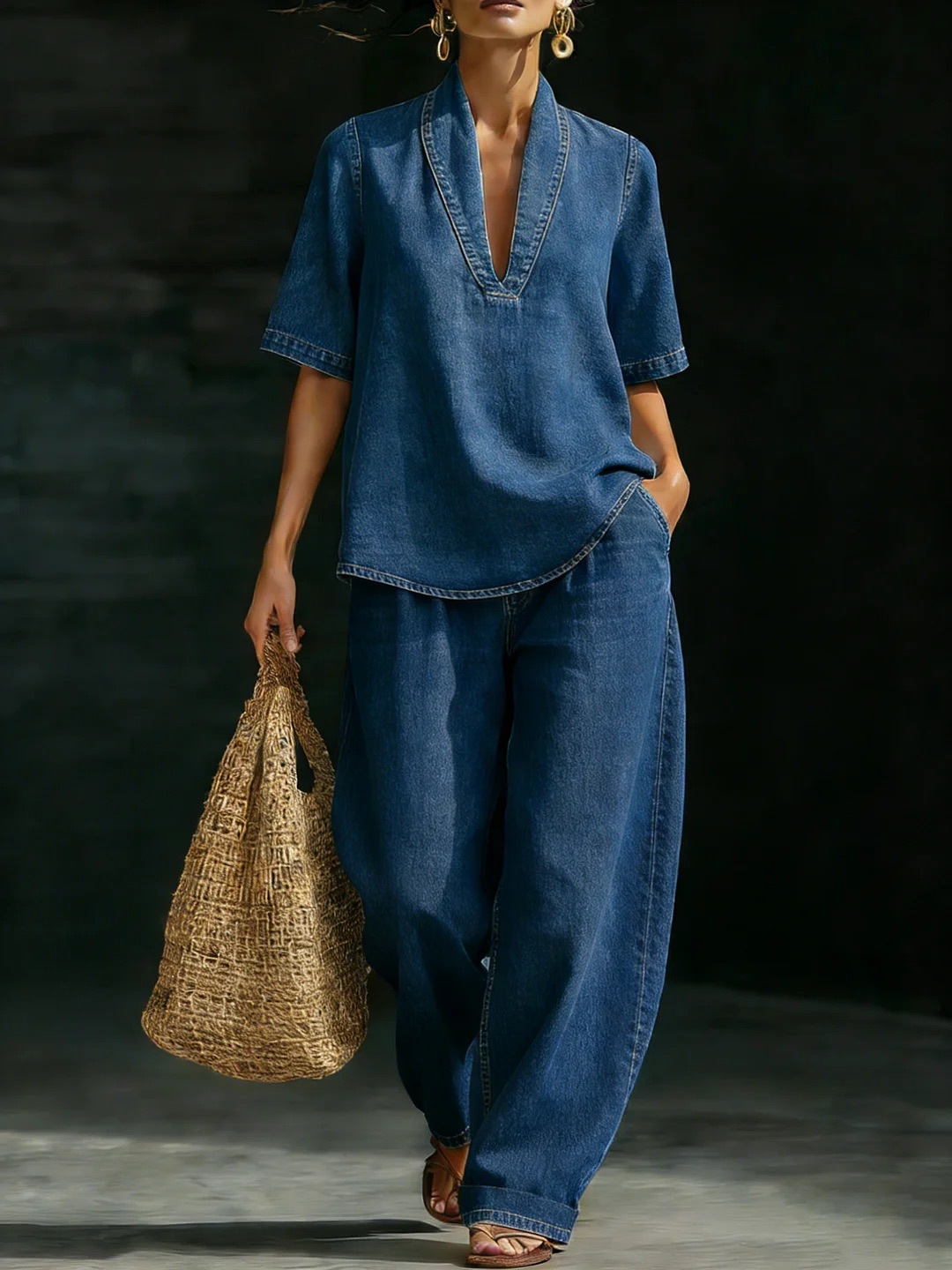Aubrey™ | Effortless Denim Set