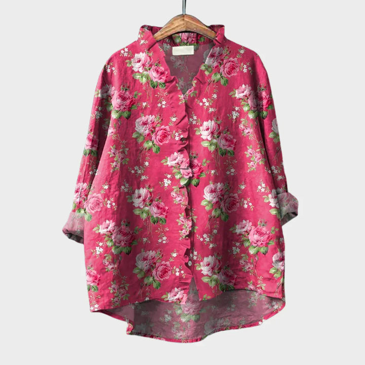 Mila™ | Elegant Summer Linen Blouse