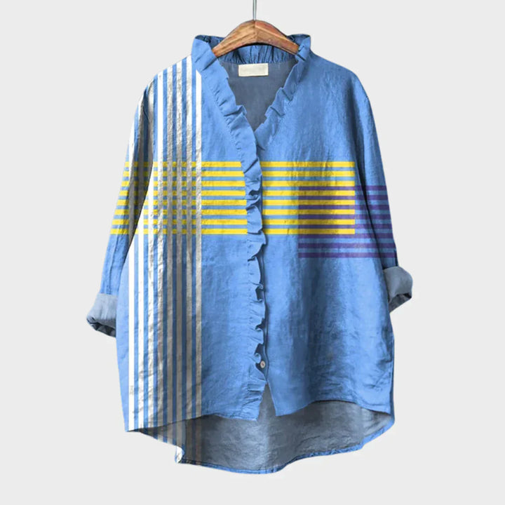 Mila™ | Elegant Summer Linen Blouse