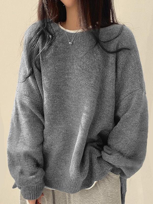 VIOLETTA - Cozy Long Sleeve Round Neck Knitwear Sweater