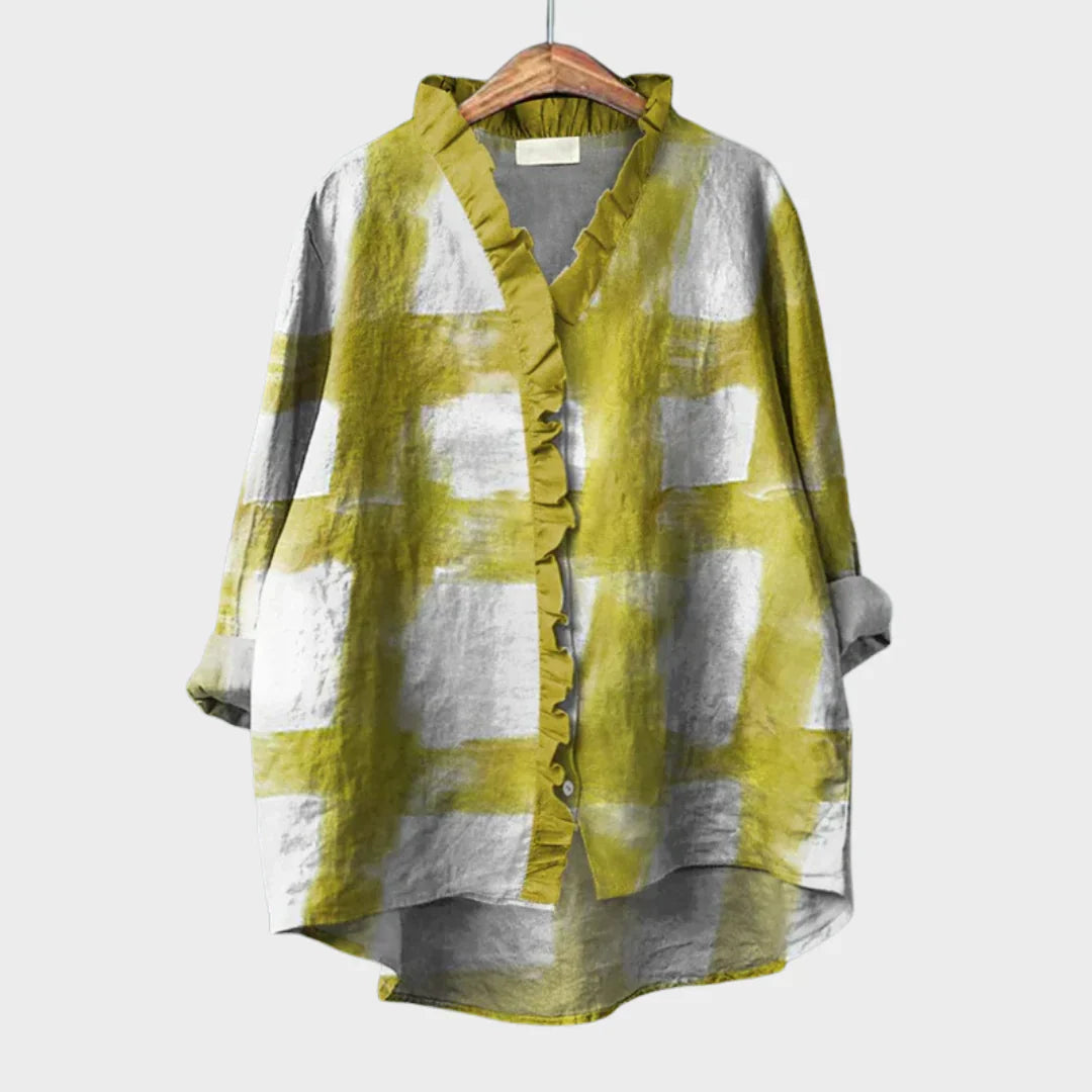 Mila™ | Elegant Summer Linen Blouse