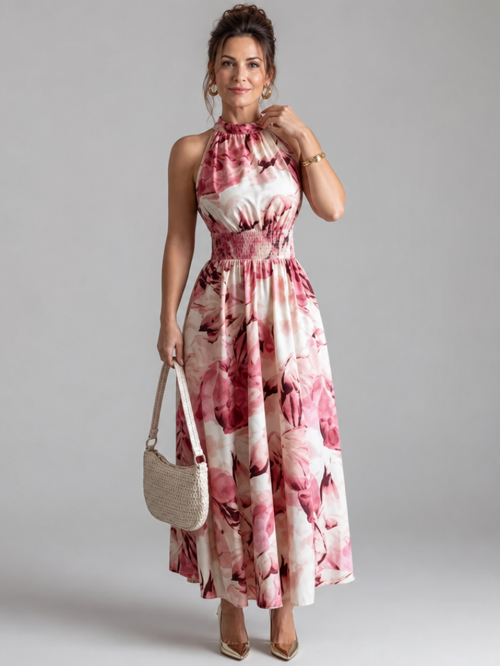 Elowen™ | Elegant Botanical Midi Dress