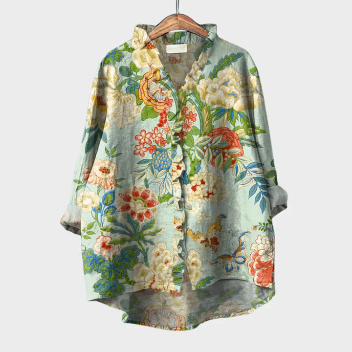 Mila™ | Elegant Summer Linen Blouse