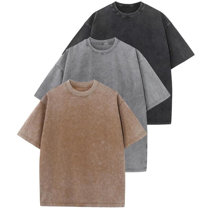HOLLIE - Casual Crew Neck Loose Fit T-Shirt (3-Pack)
