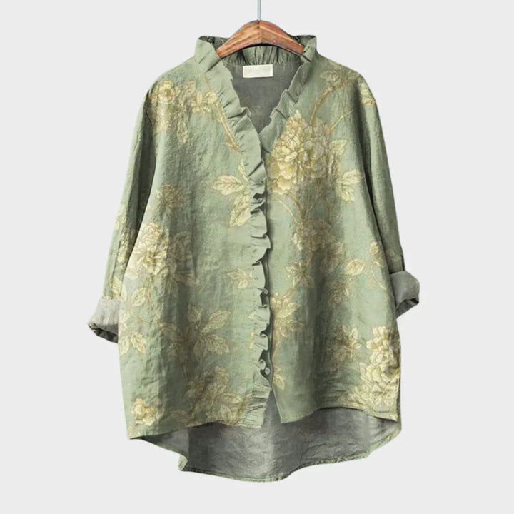 Mila™ | Elegant Summer Linen Blouse