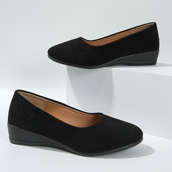 Éliane | Stylish Wedge-Heeled Ballet Flats for Ultimate Comfort