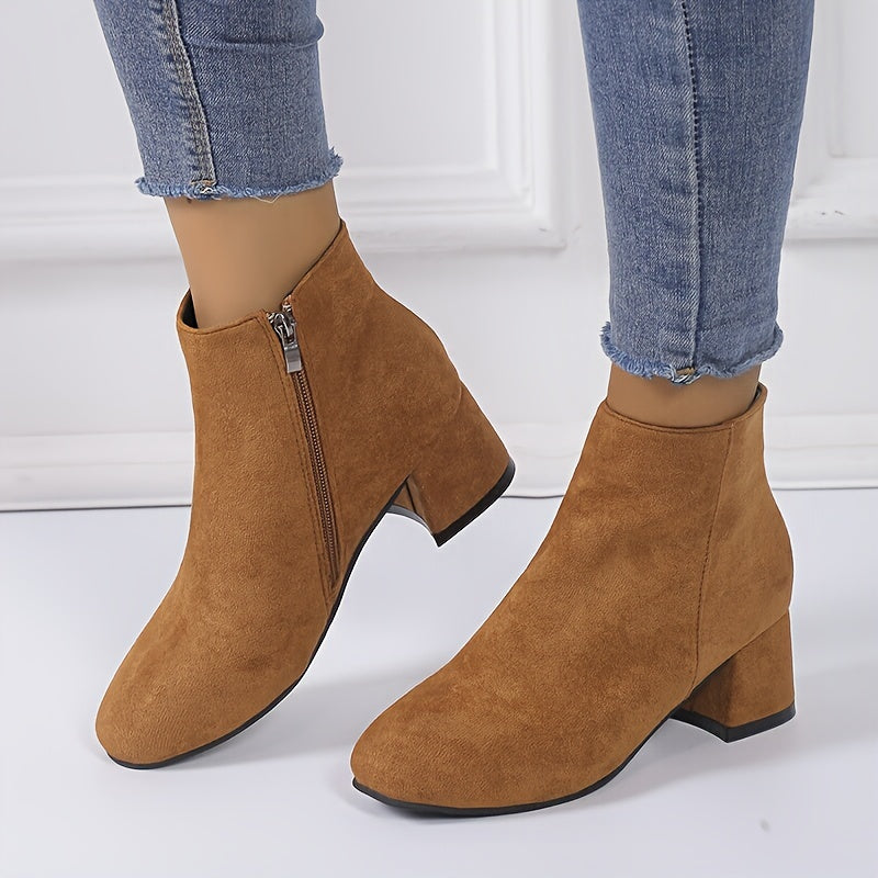 Colette – Stylish Block Heel Ankle Boots for Ultimate Comfort