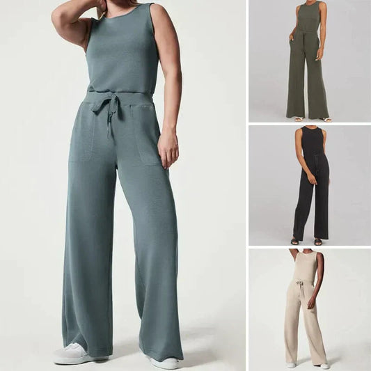 Alessia – Women's Sleeveless Lightweight Jumpsuit for Summer Comfort