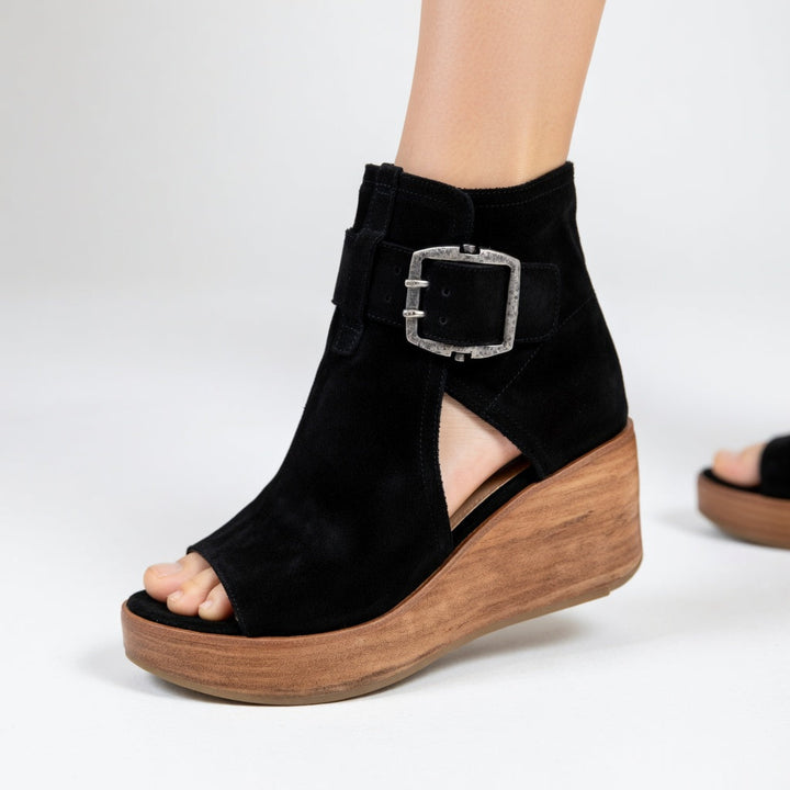 Victoria™ | Open Wedge Booties in Modern Style