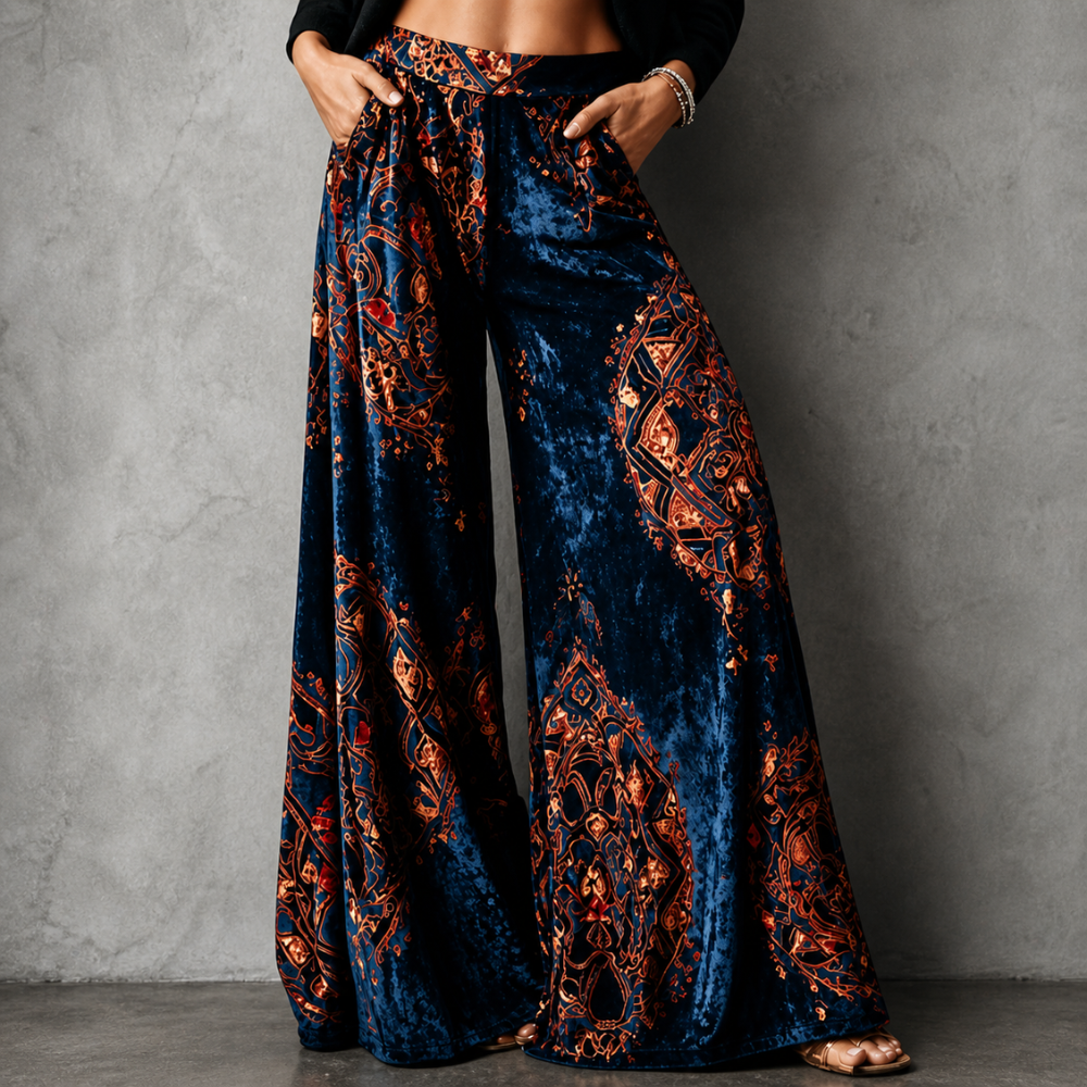Maude™ - Coastal Boho Wide-Leg Pants
