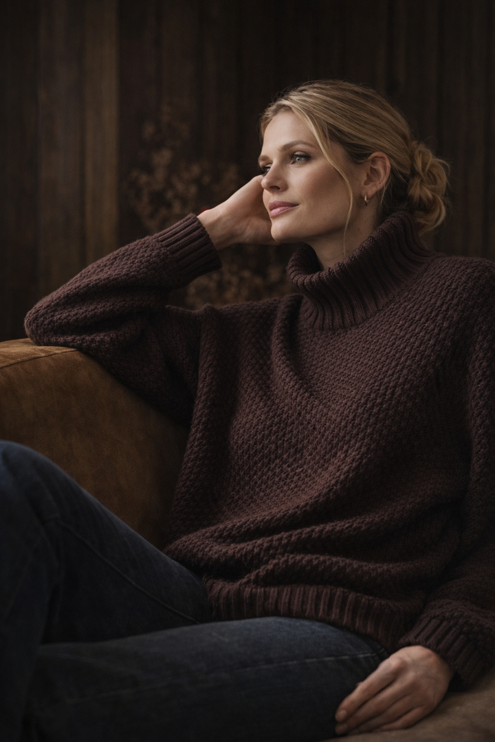 Grace™ | Relaxed Fit Waffle Sweater