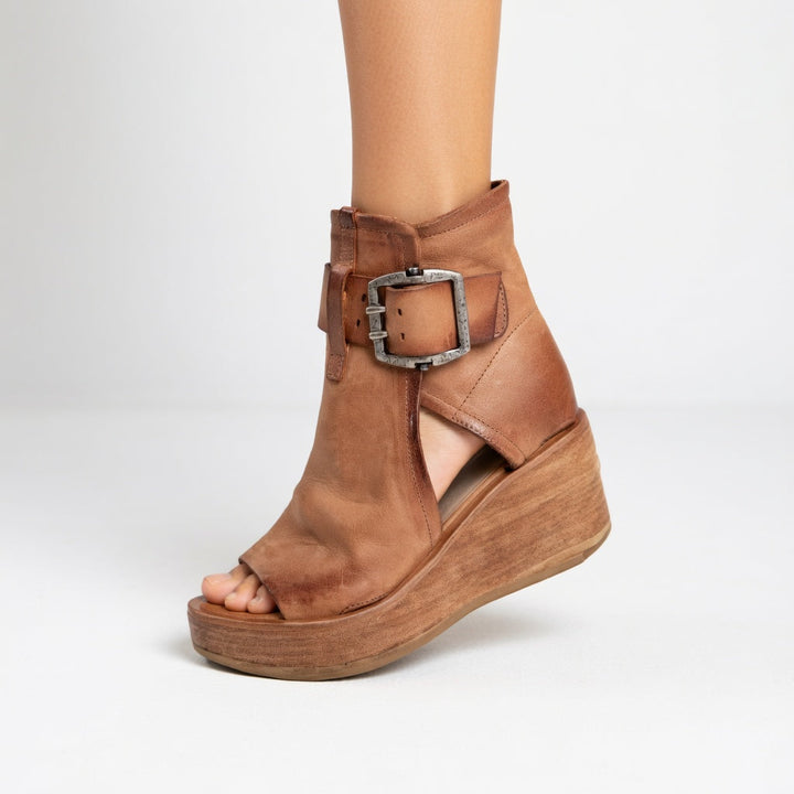 Victoria™ | Open Wedge Booties in Modern Style