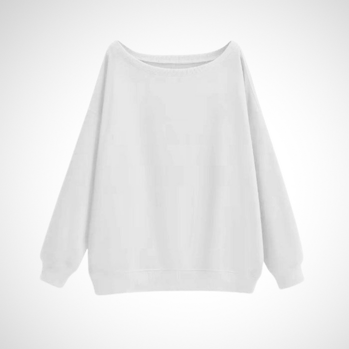 DIVECA - Casual Scoop Neck Long Sleeve Sweater