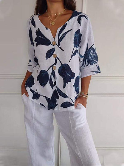 Megan - Casual Button-Up Shirt for Women