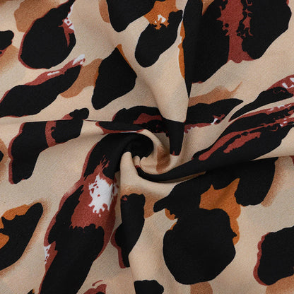 Céleste – Leopard Print Midi Skirt for Women | Lightweight, Eye-Catching Summer Style