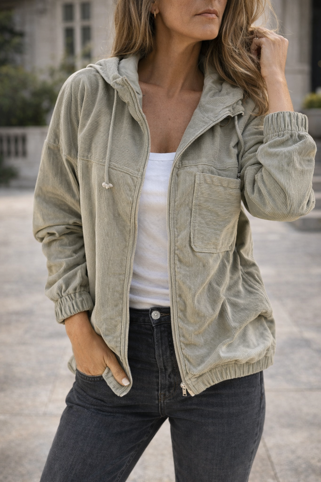 Florence™ | Textured Zip Jacket