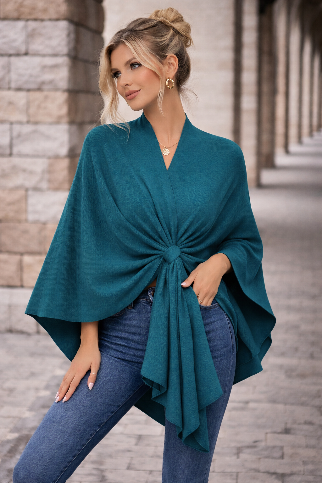 Abigail™ | Elegant Wrap Poncho
