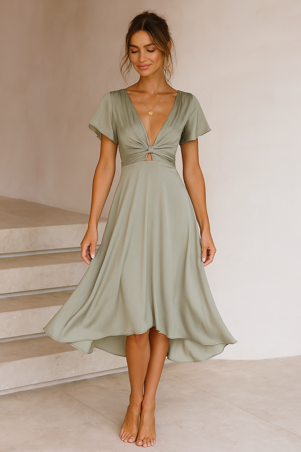 Elena™ | ELEGANT SUMMER DRESS WITH FLUID SILHOUETTE