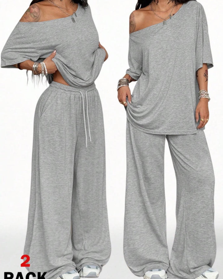 Mabel - Set Composed of Blouse and Flared Pants