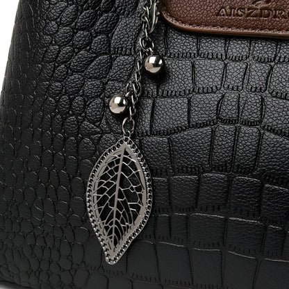 Elena – Structured Croc-Pattern Handbag | Stylish Utility with Everyday Charm