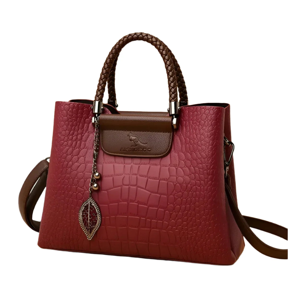 Elena – Structured Croc-Pattern Handbag | Stylish Utility with Everyday Charm