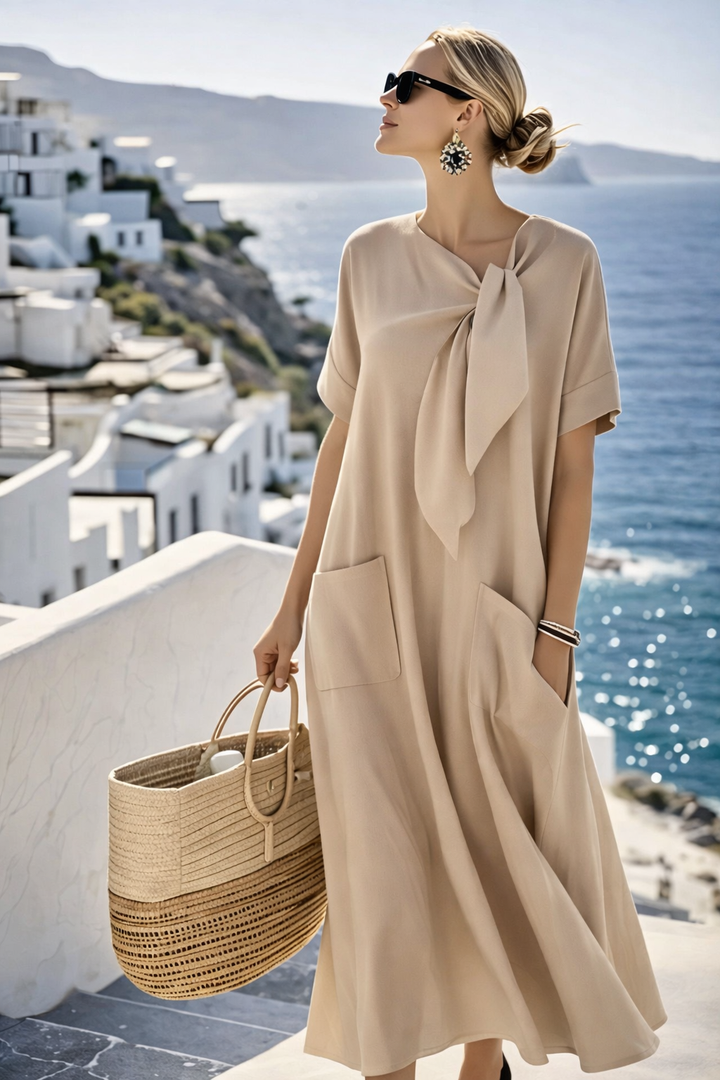Ella™ Elegant Dress with Pockets Beach