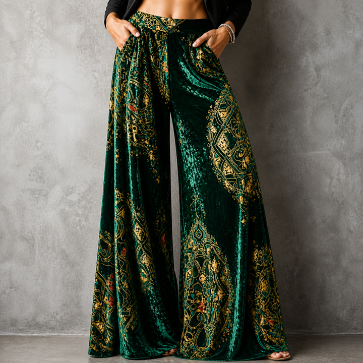 Maude™ - Coastal Boho Wide-Leg Pants