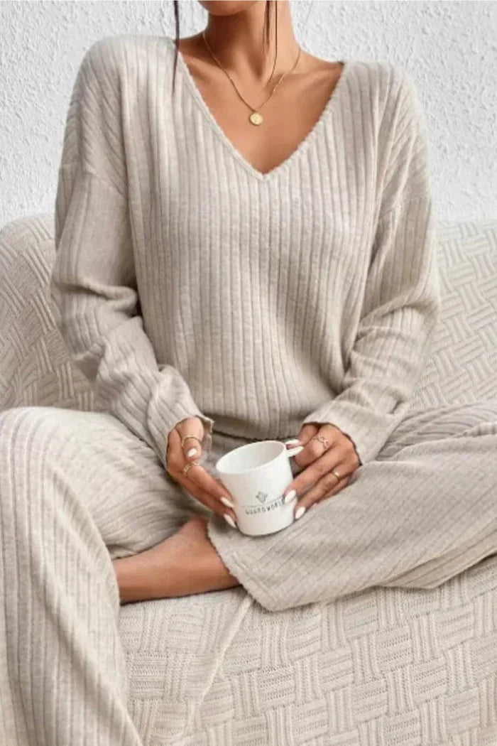 The Arabella Ribbed Loungewear Set by Lornbridge™
