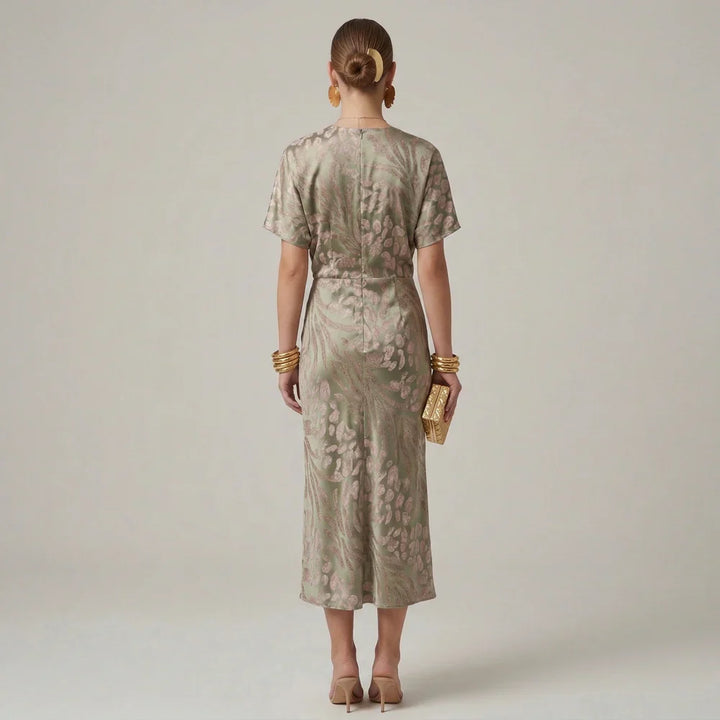 Isabella™ | Elegant Wrap Midi Dress
