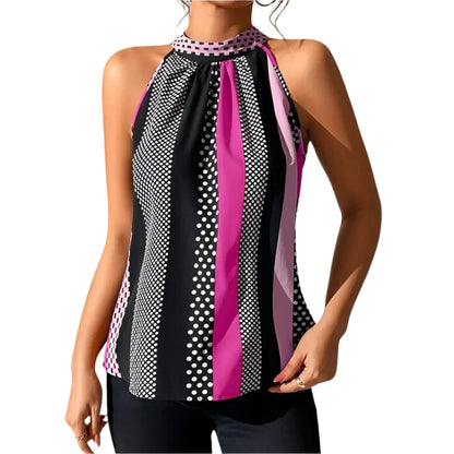 Giada – Women's Sleeveless Halter Top | Lightweight, Chic, and Perfect for Summer Days