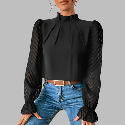 Giorgia – Women's Lightweight Long Sleeve Blouse for All-Day Elegance