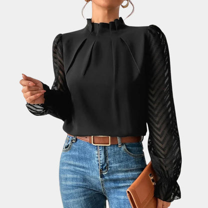 Giorgia – Women's Lightweight Long Sleeve Blouse for All-Day Elegance