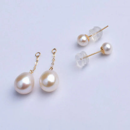 Giulia – Freshwater Pearl Drop Earrings | Elegant Charm for Day to Night