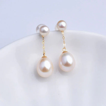 Giulia – Freshwater Pearl Drop Earrings | Elegant Charm for Day to Night