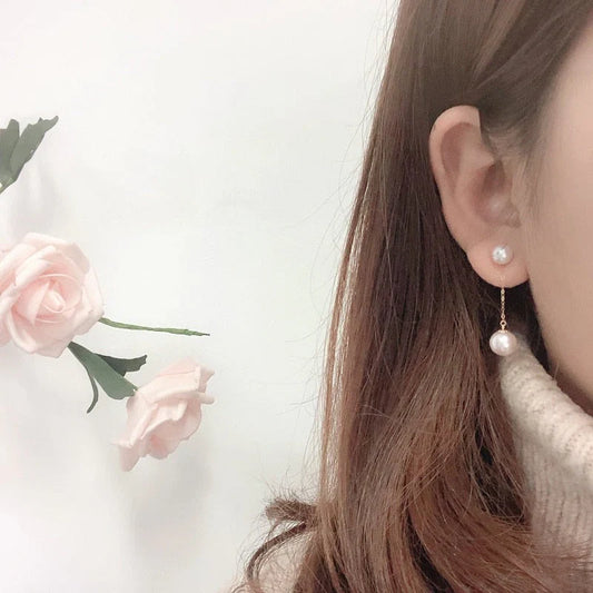 Giulia – Freshwater Pearl Drop Earrings | Elegant Charm for Day to Night