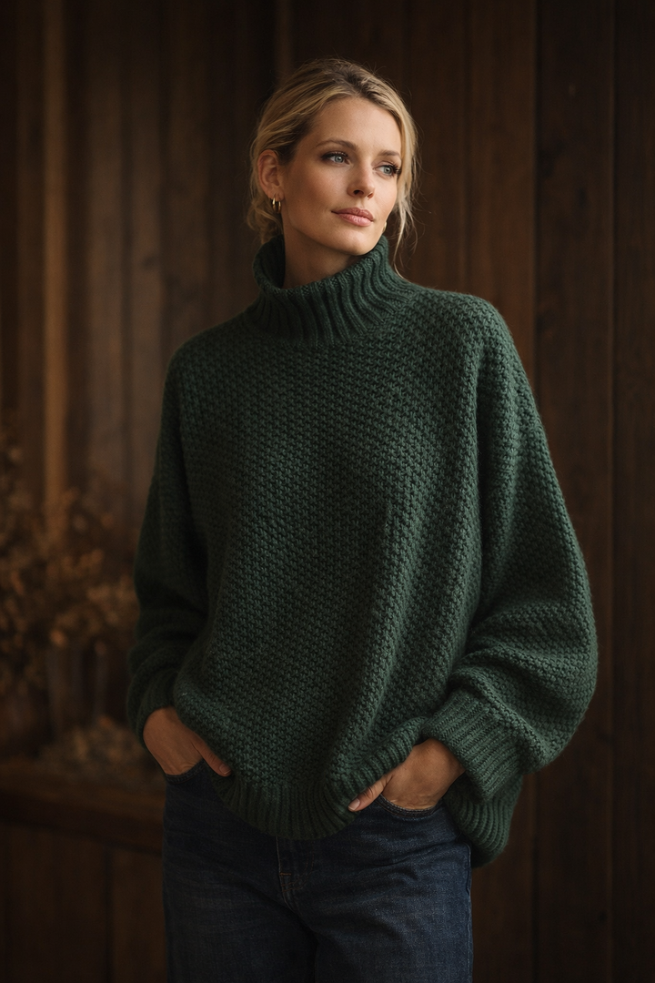 Grace™ | Relaxed Fit Waffle Sweater